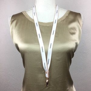 Custom Designer Handmade Badge Lanyard Rose Gold